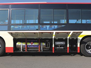 Bus hybride électrique-gaz naturel 10m/12m (6 AMT)